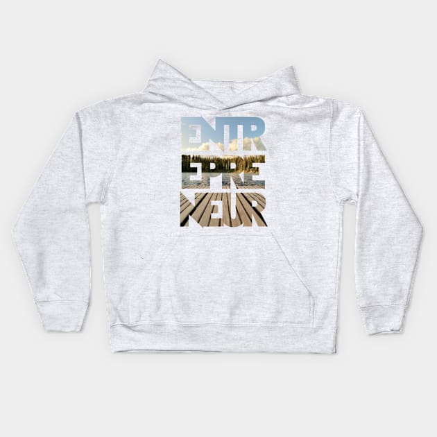 Eternal Entrepreneur : Dock Office Kids Hoodie by FOOTBALL IS EVERYTHING